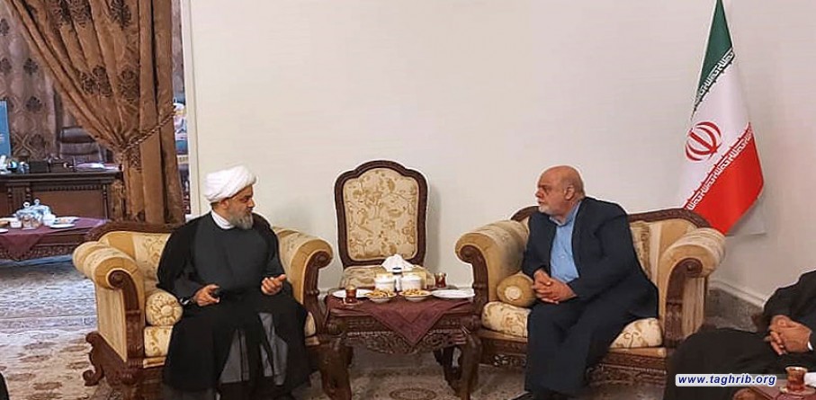 الأمين العام الدكتور شهرياري يلتقي بالسفير الايراني لدى العراق السيد ايرج مسجدي