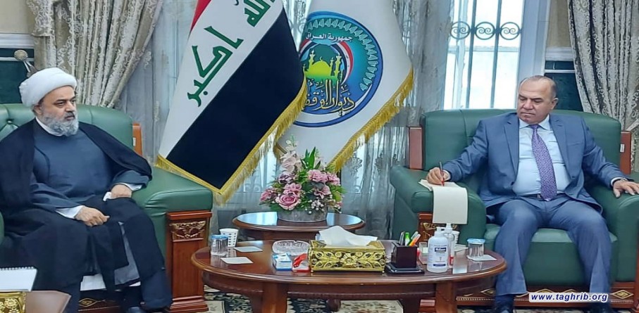 دیدار دبیرکل مجمع تقریب با رئیس دیوان وقف سنی عراق سعد حمید کمبش